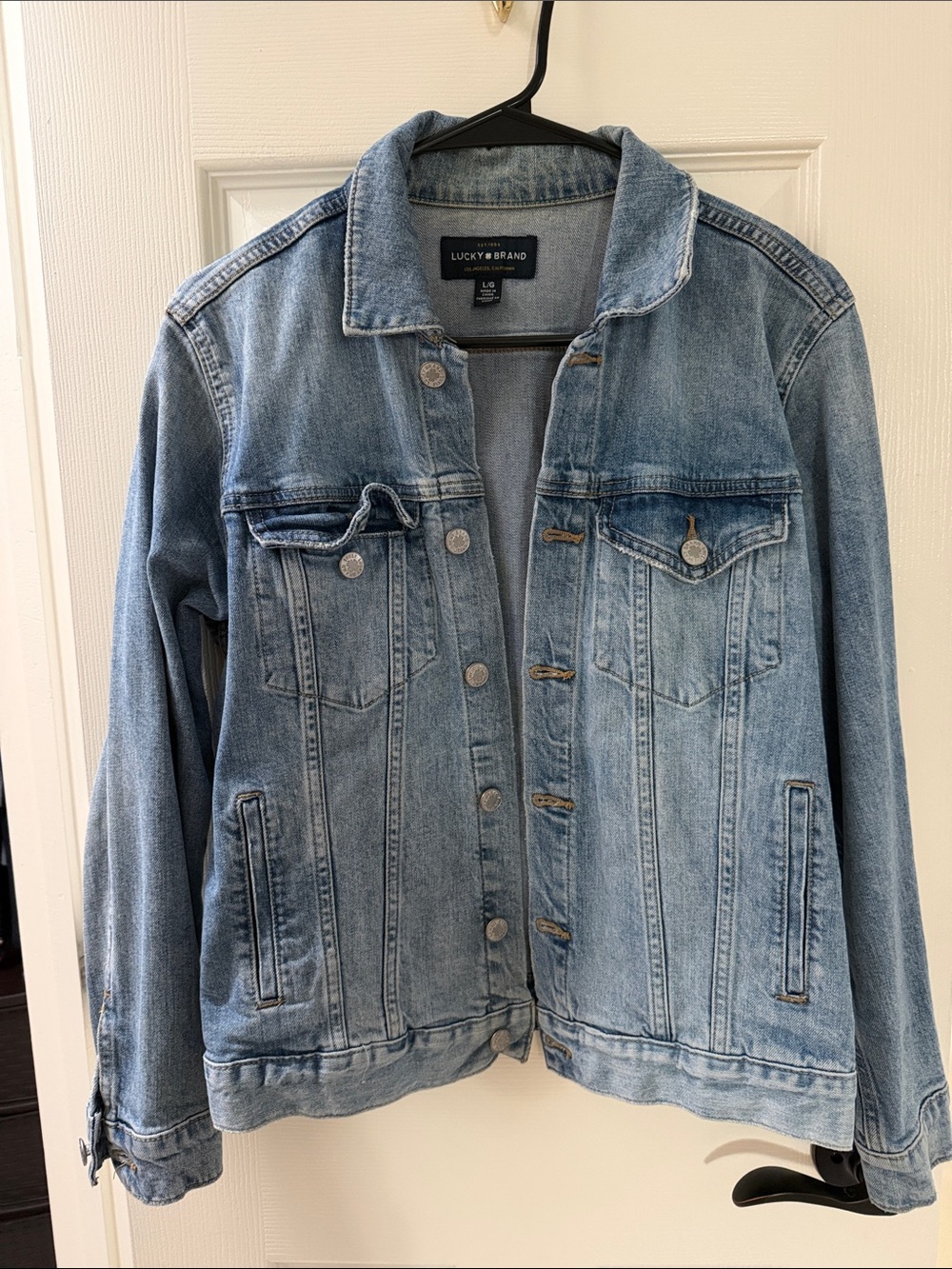 Lucky Brand Light Wash Blue Denim Jacket